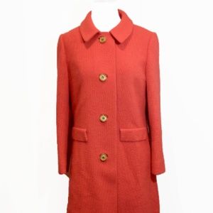 Vintage 60's Salmon-Color Tweed Coat